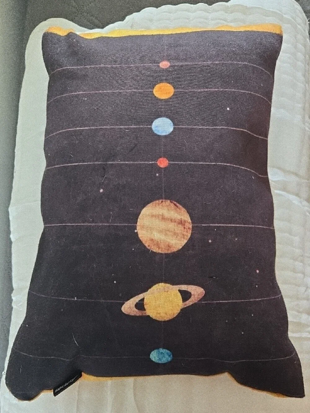 Solar System Planet Graphic Throw Pillow